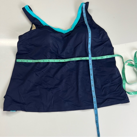 Swimsuits For All Women's Plus Size 2-Piece Swim Skirtini Set 18 L13-35 - Picture 5 of 8